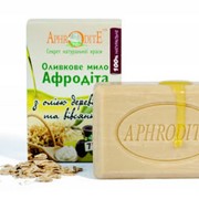 Оливковое мыло AphrOditE® с маслом Ши и овсянкой фото