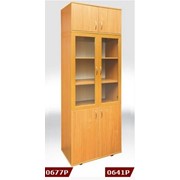 Книжный шкаф купить, Шкаф книжный со стеклянными дверками в рамочном фасаде 802*403*1186 мм без антресоли