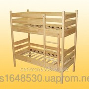 Кровать детская, 2-х ярусная, из натуральной древесины, 15675