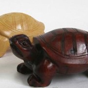 Статуэтка деревянная Черепаха-дракон l=4 самшит