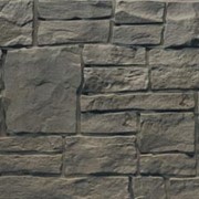 Фасадная панель Novik с фактурой «Дикий камень», цвет Smoke Gray фото