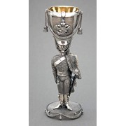 Сувенирная рюмка Гусар 1812г., серебро, позолота