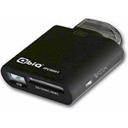 Считыватель карт памяти картридер для Apple 30pin QbiQ IPCR 001 SD, SDHC-MMC, порт USB Af - чёрный фото
