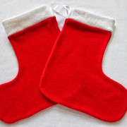 Рождественский носок для подарка фото