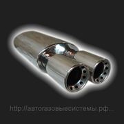 Универсальный глушитель “ProSport“ с двойной насадкой, o 58 мм, RS-02917 фото