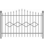 Забор металлический из прутка № 11
