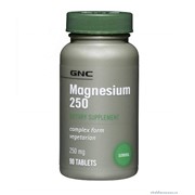 Витамины и минералы GNC Magnesium 250 мг 90 таблеток
