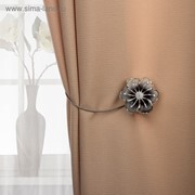 Подхват для штор «Лютик», d = 5,5 см, цвет серебряный фото