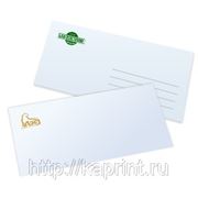Конверты с логотипом, печать на конвертах фотография