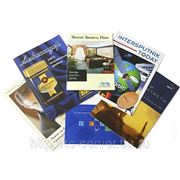 Брошюра А5 с блоком и обложкой на скобах фото