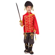 Карнавальный костюм для детей Пуговка парадный Гусар с саблей детский, 30 (116 см) фотография