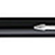 Шариковая ручка Parker Duofold Black PT, толщина линии M, платина, черно-серебристый фотография