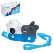 Детский фотоаппарат «Коровка», цвет синий фото