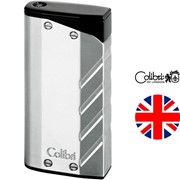 Газовая зажигалка Colibri Torque Silver Finish With Matt Black фотография