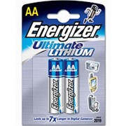 Батарейка AA литиевая Energizer Lithium Ultimate FR 6-2BL 1.5V в блистере 2шт. фотография