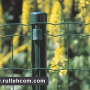 Забор из сварной сетки в ПВХ. Gard metalic din plasa фотография