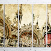 Модульна картина на полотні Венеція. Сан-Марко код КМ100150(150)-077 фото