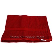 Полотенце махровое, красный, 70*130, 130 ЭК фото