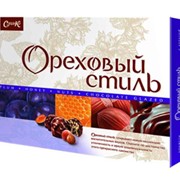 Премиальные конфеты в коробках «Ореховый стиль» фото