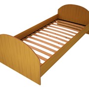 Кровать одноярусная с ламелями из ЛДСП “ДКП-6“ фото