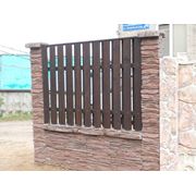 Забор бетонный двухсторонний фото