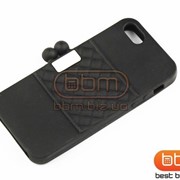 Накладка iPhone 5S (Cliche) сумочка силикон черный 73278d фотография