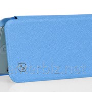 Чехол Hoco for iPhone 5/5S Ice series Leather case Blue (HI-L035BL), код 51895 фото