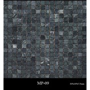 Мраморная мозаика.Плитка шлифованная МР-09(Зеленая- Верде Альпи).Размер:305х305х7,5мм