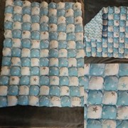 Одеяло-бомбон Голубое со звездами фото