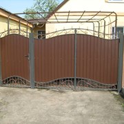 Ворота с профлиста фото