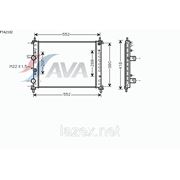 Радиатор системы охлаждения\ Fiat Bravo/Brava/Marea 1.6i 16V 96> фото