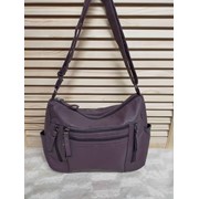 Женская сумка уикендер 20 х 30 см с ремешком фиолетовая фото