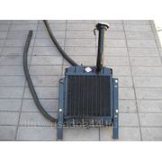 Радиатор охлаждения с креплением, пробкой и патрубками высокого давления на минитрактор.