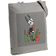Холщовая сумка «Зайцы и морковное мороженое», серая фотография