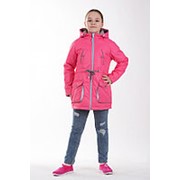 Детская куртка-парка для девочки весна/осень КМ-005 (розовый) фото