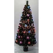 Искусственная елка новогодняя Искра со светящимися звездами 120 см