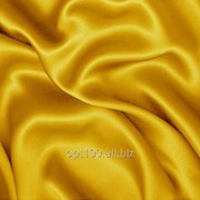 Атлас однотонный средней плотности цвет желтый 19/240 фото