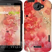 Чехол на HTC One X+ Розовые цветы “2461c-69“ фотография
