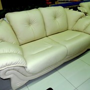Комплект диван тройка и 2 кресла (кожа) Loretta фото