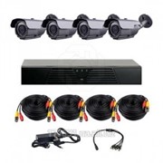 Комплект AHD видеонаблюдения из 4 уличных камер с ИК подсветкой 40 м CoVi Security HVK-4004 AHD PRO KIT