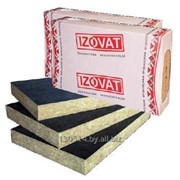 Каменная вата IZOVAT 80FG (80кг/м3) (1000*600) (с ветрозащитным покрытием) фото