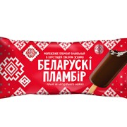 Мороженое Беларускi пламбiр ванильный в жировой глазури эскимо, 80 г фотография
