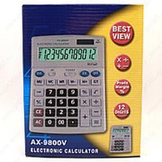 Электронный калькулятор AX-9800V 12 разрядный