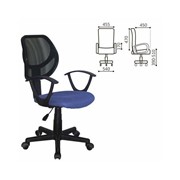 Кресло компактное BRABIX Flip MG-305 ткань TW синее/черное фото