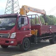 Среднетоннажный грузовик FOTON 1093 с краноманипуляторной установкой КМУ XCMGSQ4SK2Q