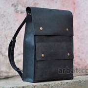 Рюкзак P004 черный Кожа фото