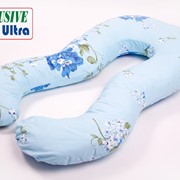 Подушка для беременных Ultra Exclusive “Голубая с цветами“ фотография