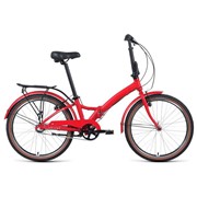 Велосипед 24" Forward Enigma 3.0, 2021, красный матовый/белый, размер 14"