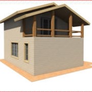 Дома срубы деревянные (размер: 8х6 м (96 м2) фото
