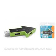 Kreolz HUB-170 Разветвитель USB 2.0 3xUSB, черно-зеленый
